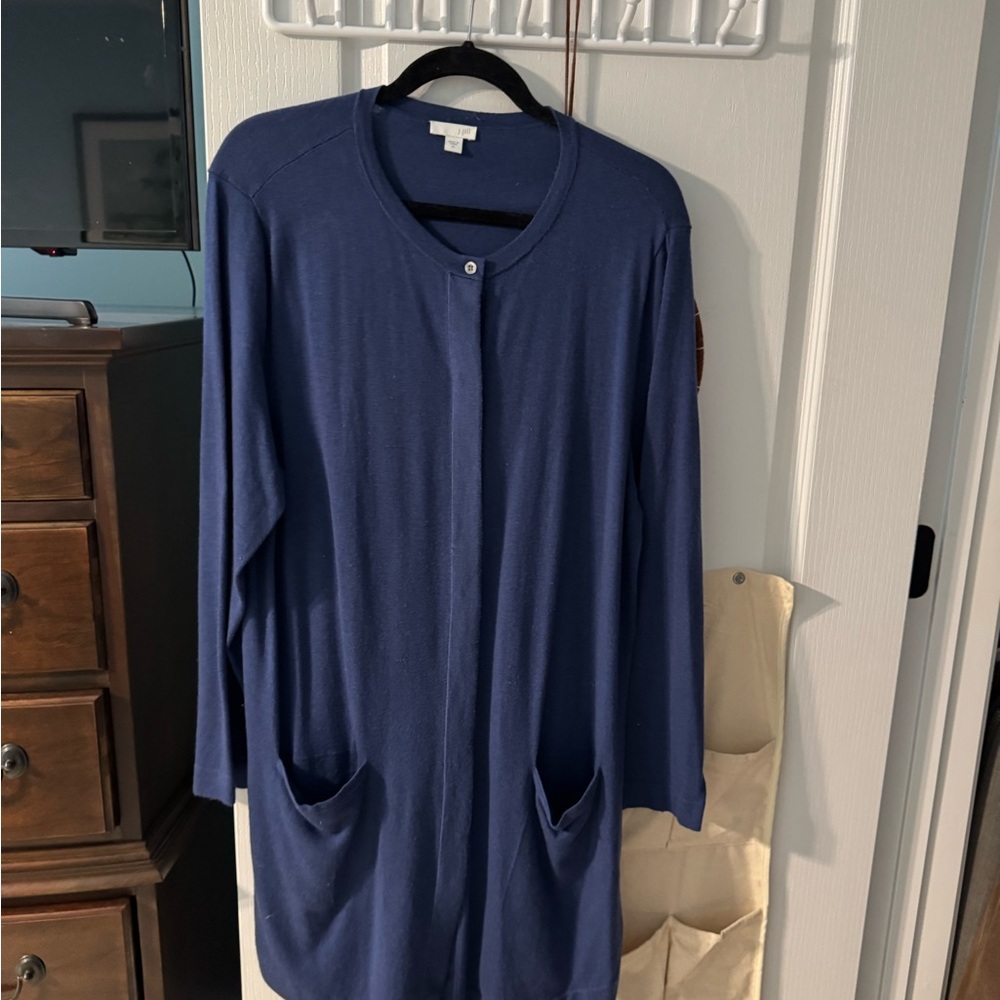 Blue Long Sleeve Cardigan